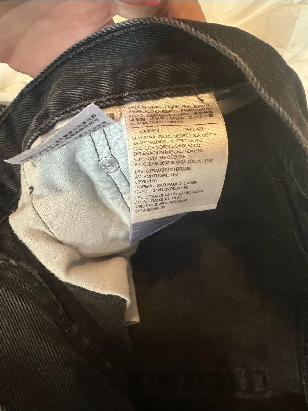 Levi's Men's Black Straight Jeans